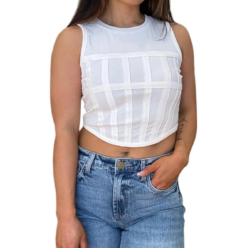 Judith Corset Top In White