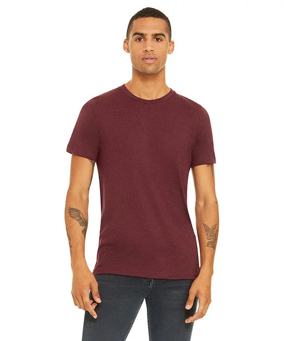 3001CVC Bella + Canvas Unisex Heather CVC T-Shirt | Heather Cardinal